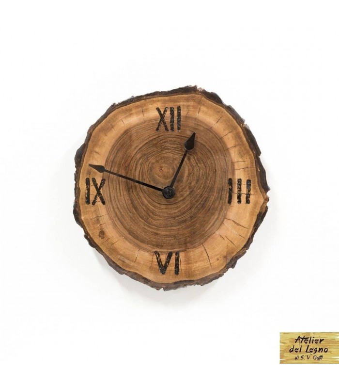 Orologio da parete in legno